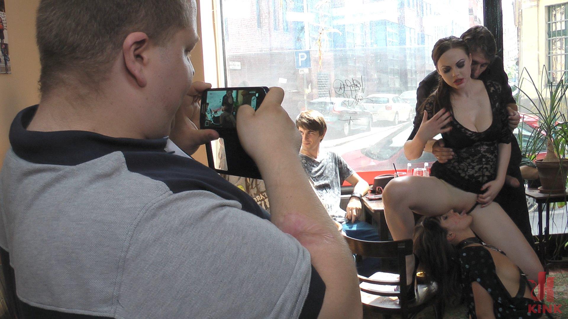 Photo number 8 from Budapest Babe Gets Bound and Brutalized shot for Public Disgrace on Kink.com. Featuring Steve Holmes, Tina Kay, RAM and Bella Beretta in hardcore BDSM & Fetish porn.