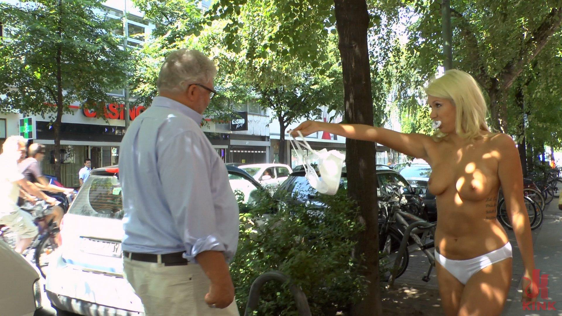 Photo number 4 from Cheap Whore Sells Her Gaping Hole to the Lowest Bidder shot for Public Disgrace on Kink.com. Featuring Juliette March, Mona Wales, Jason Steel and Layla Price in hardcore BDSM & Fetish porn.