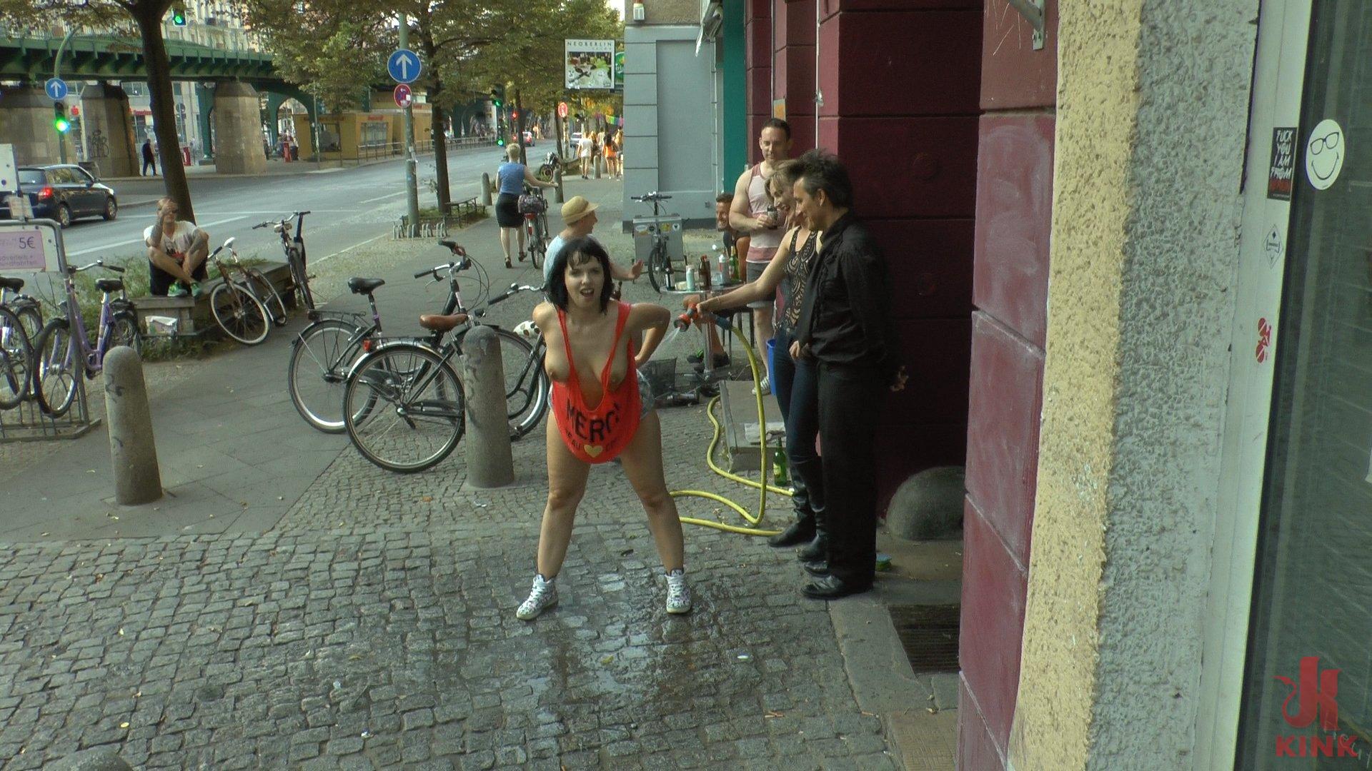 Photo number 2 from Filthy Bitch of Berlin Humiliated at Underground Sex Club shot for Public Disgrace on Kink.com. Featuring Mona Wales, Steve Holmes, Conny Dachs and Pina De Luxe in hardcore BDSM & Fetish porn.