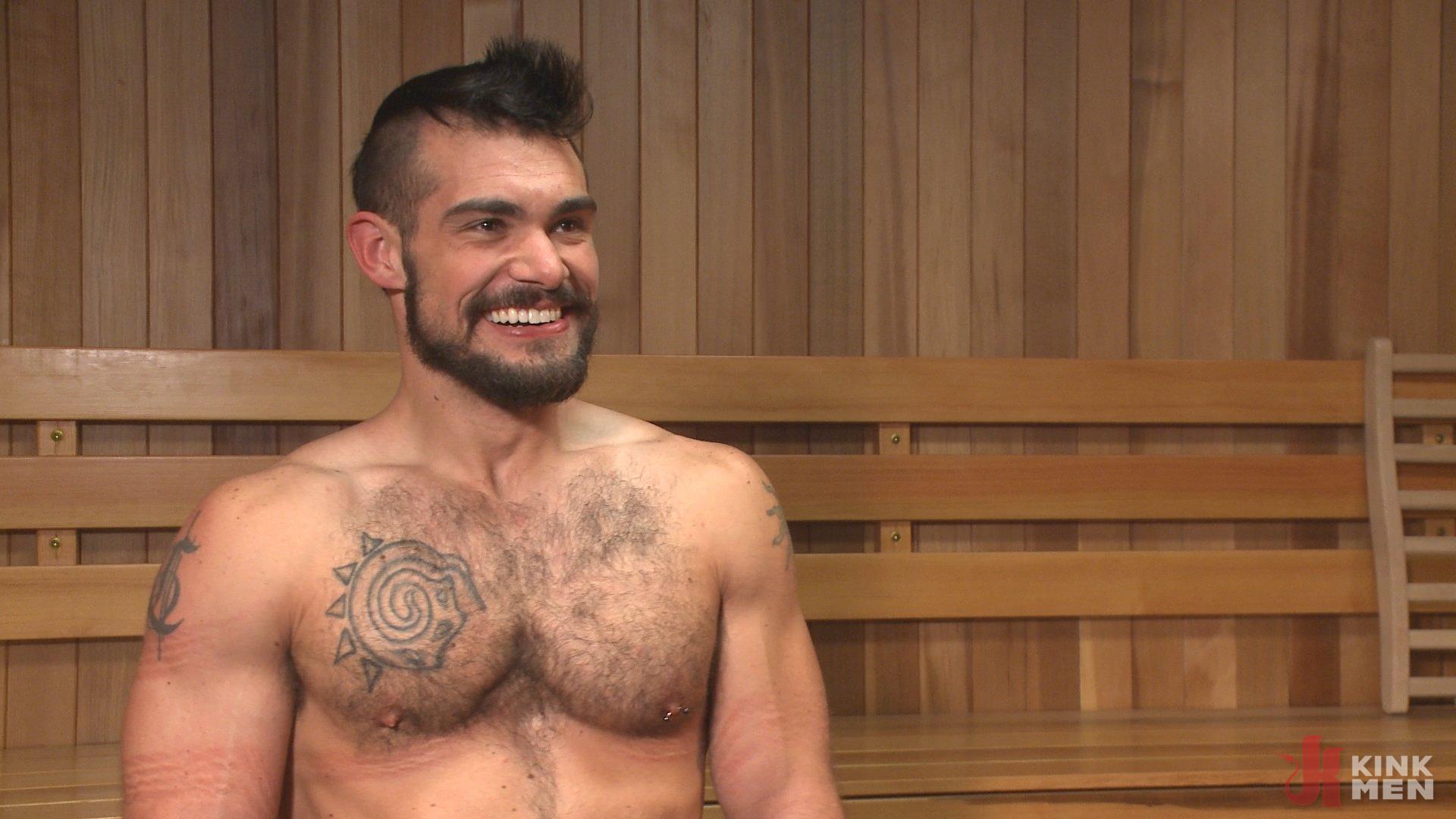 Photo number 14 from Cruising for Cock - Muscled jock gets tied up & fisted in the showers shot for Men On Edge on Kink.com. Featuring Aarin Asker in hardcore BDSM & Fetish porn.