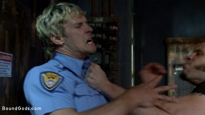 Photo number 0 from Fugitive Wolf Hudson has Officer Lament in his sadistic clutches shot for Bound Gods on Kink.com. Featuring Wolf Hudson and Daniel Lament in hardcore BDSM & Fetish porn.