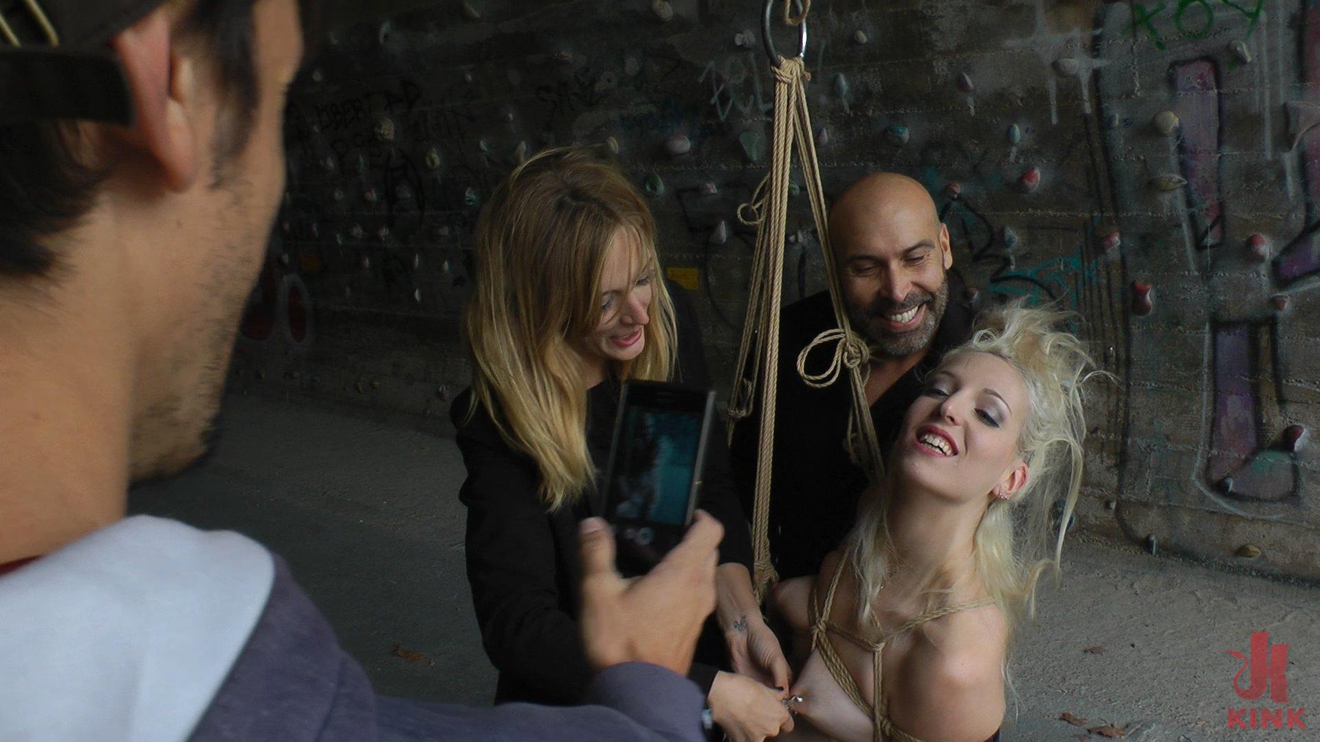 Photo number 2 from Eager Blonde Nympho Needs All Her Holes Publicly Pounded shot for Public Disgrace on Kink.com. Featuring Mona Wales, Max Cortes and Liz Rainbow in hardcore BDSM & Fetish porn.