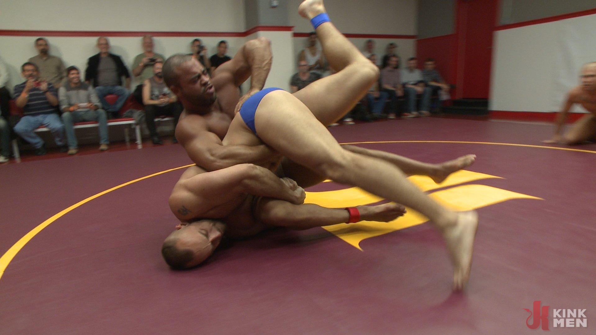 Photo number 2 from Live Tag Team Matchup: Jessie Colter & DJ vs Eli Hunter & Micah Brandt shot for Naked Kombat on Kink.com. Featuring Micah Brandt, Jessie Colter, Eli Hunter and DJ in hardcore BDSM & Fetish porn.