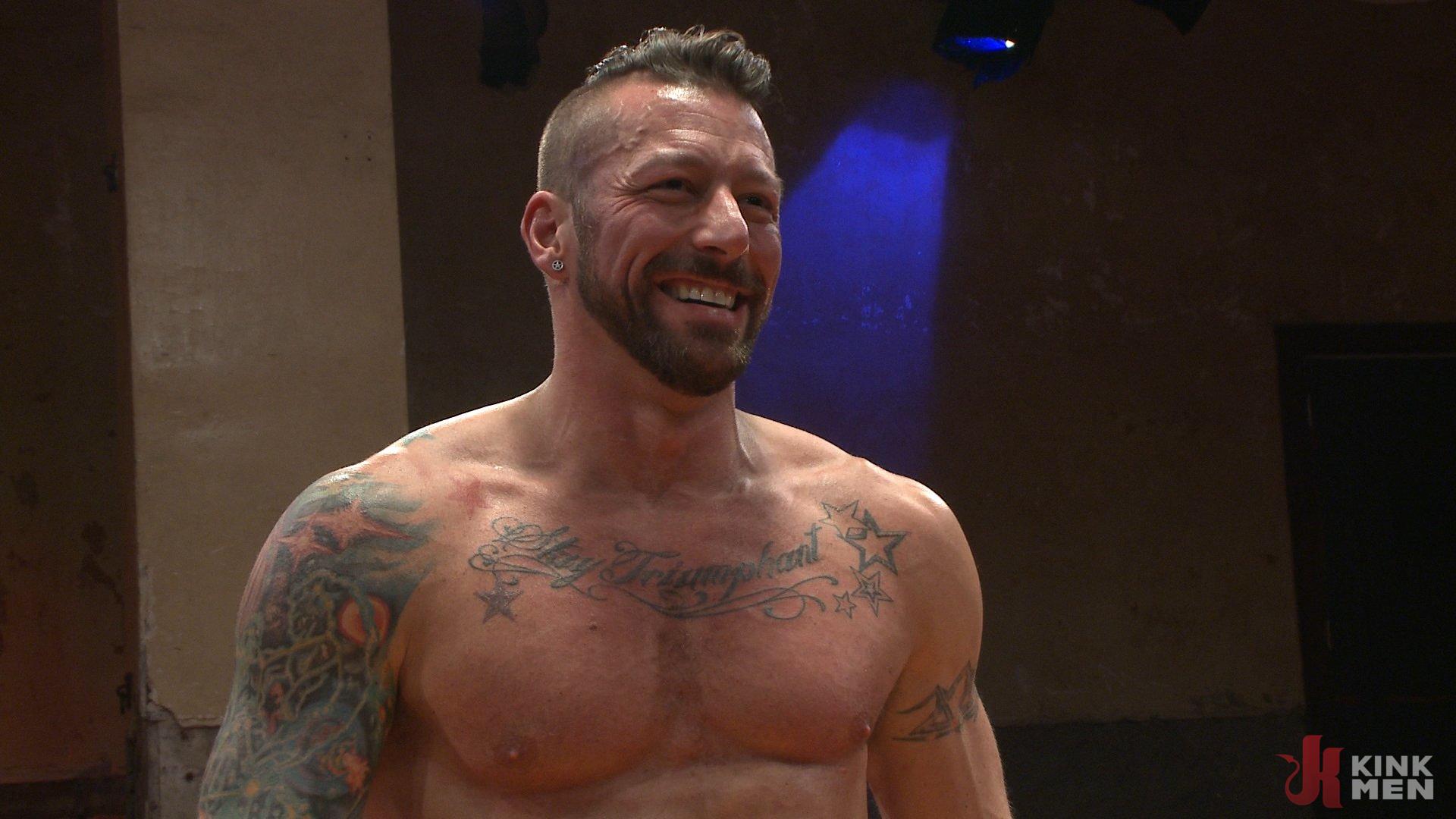 Photo number 15 from Muscle Matchup - Dirk Caber vs Hugh Hunter shot for Naked Kombat on Kink.com. Featuring Dirk Caber and Hugh Hunter in hardcore BDSM & Fetish porn.