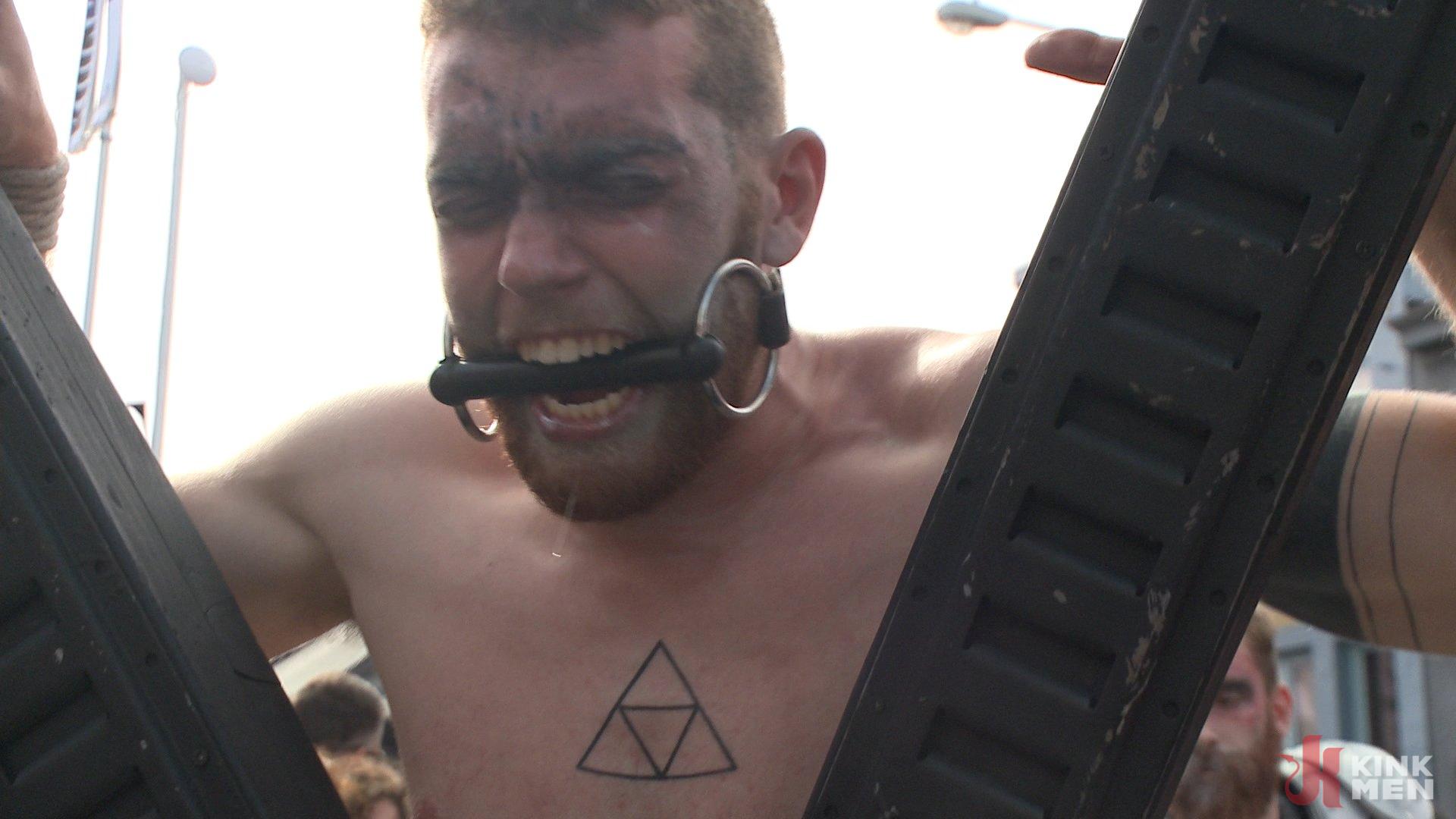 Photo number 6 from Cass Bolton's Folsom Street Fair Orgy Continues! shot for Bound in Public on Kink.com. Featuring Christian Wilde, Jessie Colter and Cass Bolton in hardcore BDSM & Fetish porn.