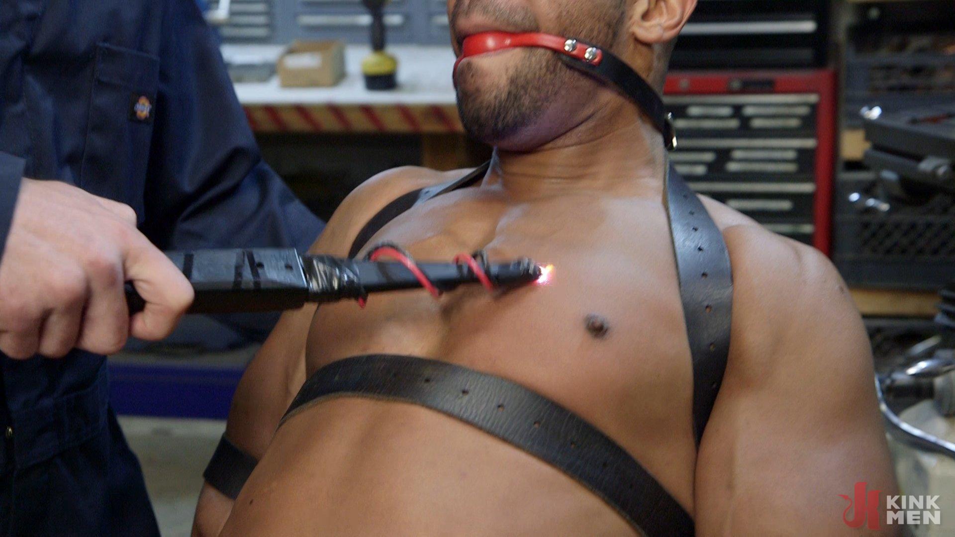 Photo number 1 from Zapped, Beaten & Fucked! - Lazy Shop Worker Takes His Punishment shot for Bound Gods on Kink.com. Featuring Jay Rising and Troy Sparks in hardcore BDSM & Fetish porn.