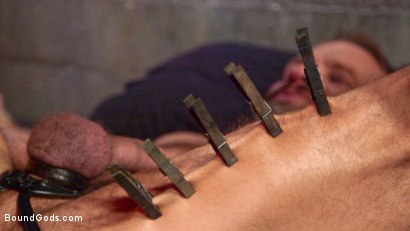 Photo number 6 from Dirk Caber and Jessie Colter Share a Night of Pain and Pleasure shot for Bound Gods on Kink.com. Featuring Dirk Caber and Jessie Colter in hardcore BDSM & Fetish porn.