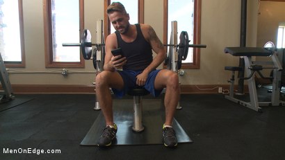 Photo number 8 from Horny Gym Stud's Wet Dream shot for Men On Edge on Kink.com. Featuring Wesley Woods in hardcore BDSM & Fetish porn.