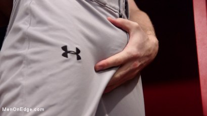 Photo number 1 from Coach Edges Hot Baseball Player in Locker Room shot for Men On Edge on Kink.com. Featuring Josh Conners in hardcore BDSM & Fetish porn.