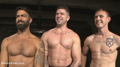 Photo number 14 from Bukkake Galore - Bound Gods Live Show shot for Bound Gods on Kink.com. Featuring Van Darkholme, Zane Anders, Trenton Ducati and Adam Ramzi in hardcore BDSM & Fetish porn.