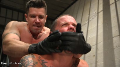 Photo number 6 from Prison Punk Scared Straight by Perverted Officer Ducati shot for Bound Gods on Kink.com. Featuring Max Cameron and Trenton Ducati in hardcore BDSM & Fetish porn.