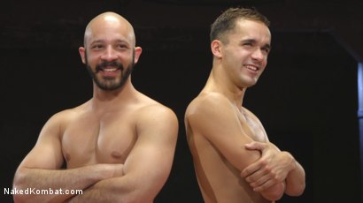 Photo number 14 from Hot Newcomer Max Woods takes on undefeated Dylan Strokes shot for Naked Kombat on Kink.com. Featuring Max Woods and Dylan Strokes in hardcore BDSM & Fetish porn.