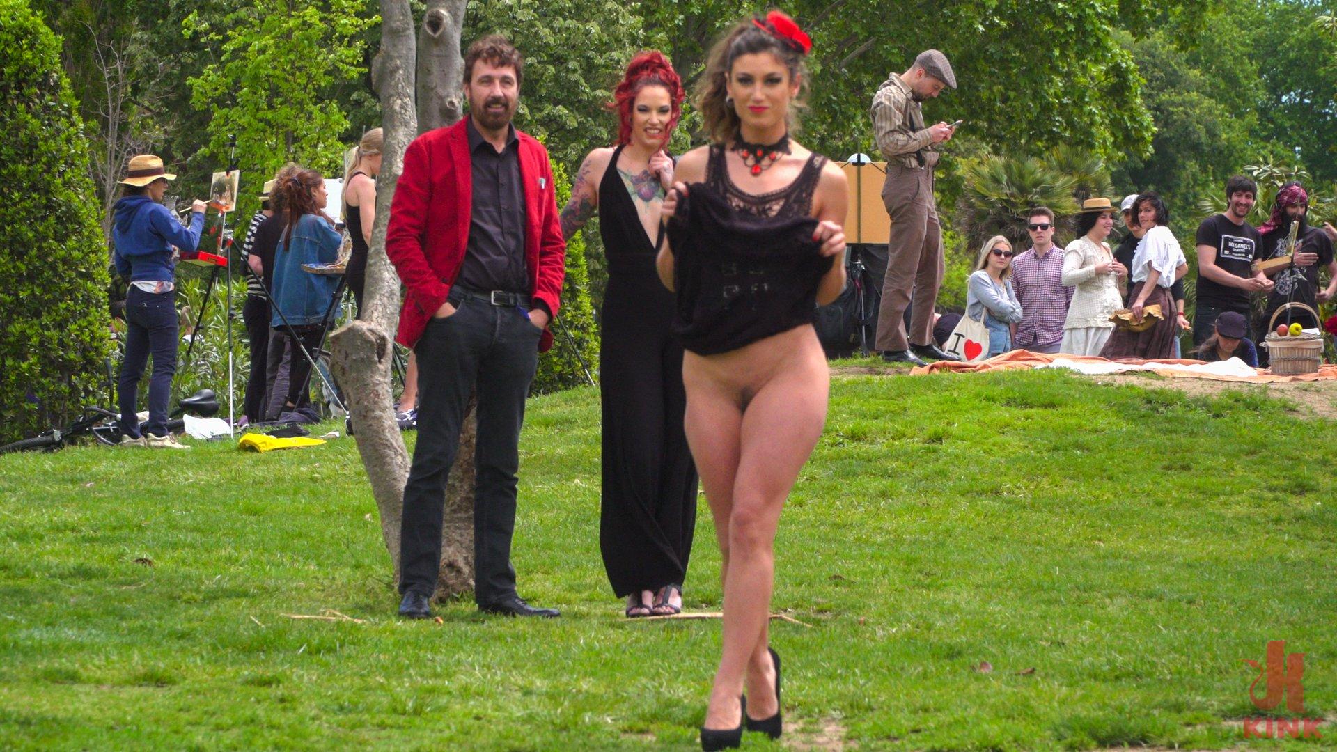 Photo number 0 from Shy Pretty Bitch Sings in Pain - Part 1 shot for Public Disgrace on Kink.com. Featuring Steve Holmes, Silvia Rubi, Pablo Ferrari and Julia Roca in hardcore BDSM & Fetish porn.