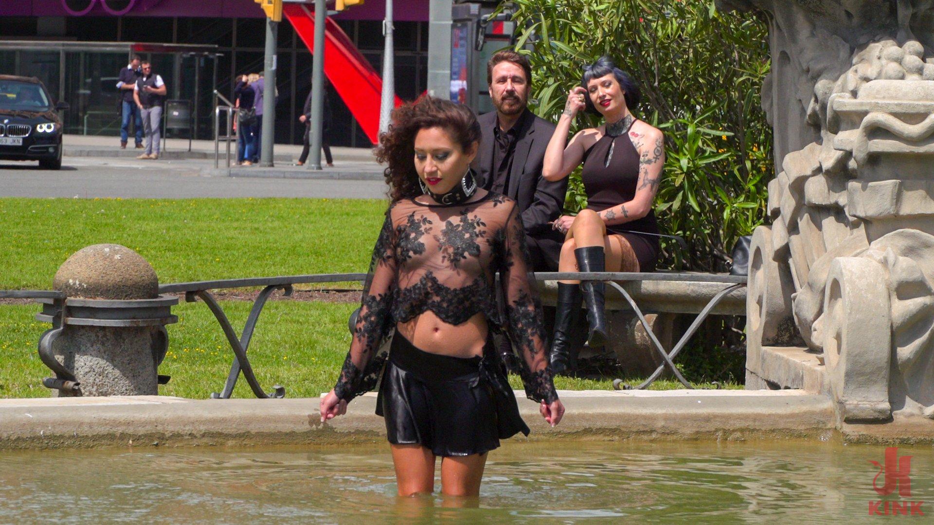 Photo number 5 from Perky Little Slut in a Box - Part 1 shot for Public Disgrace on Kink.com. Featuring Steve Holmes, Oliver Pina, Melody Petite and Mistress Minerva in hardcore BDSM & Fetish porn.