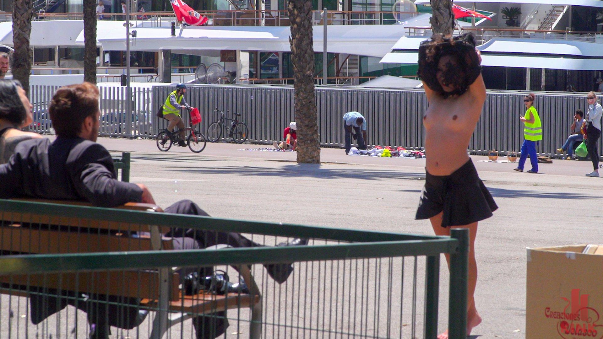 Photo number 1 from Fugitive Biker Bar Gets Serviced! - Part 2 shot for Public Disgrace on Kink.com. Featuring Steve Holmes, Oliver Pina, Melody Petite and Mistress Minerva in hardcore BDSM & Fetish porn.