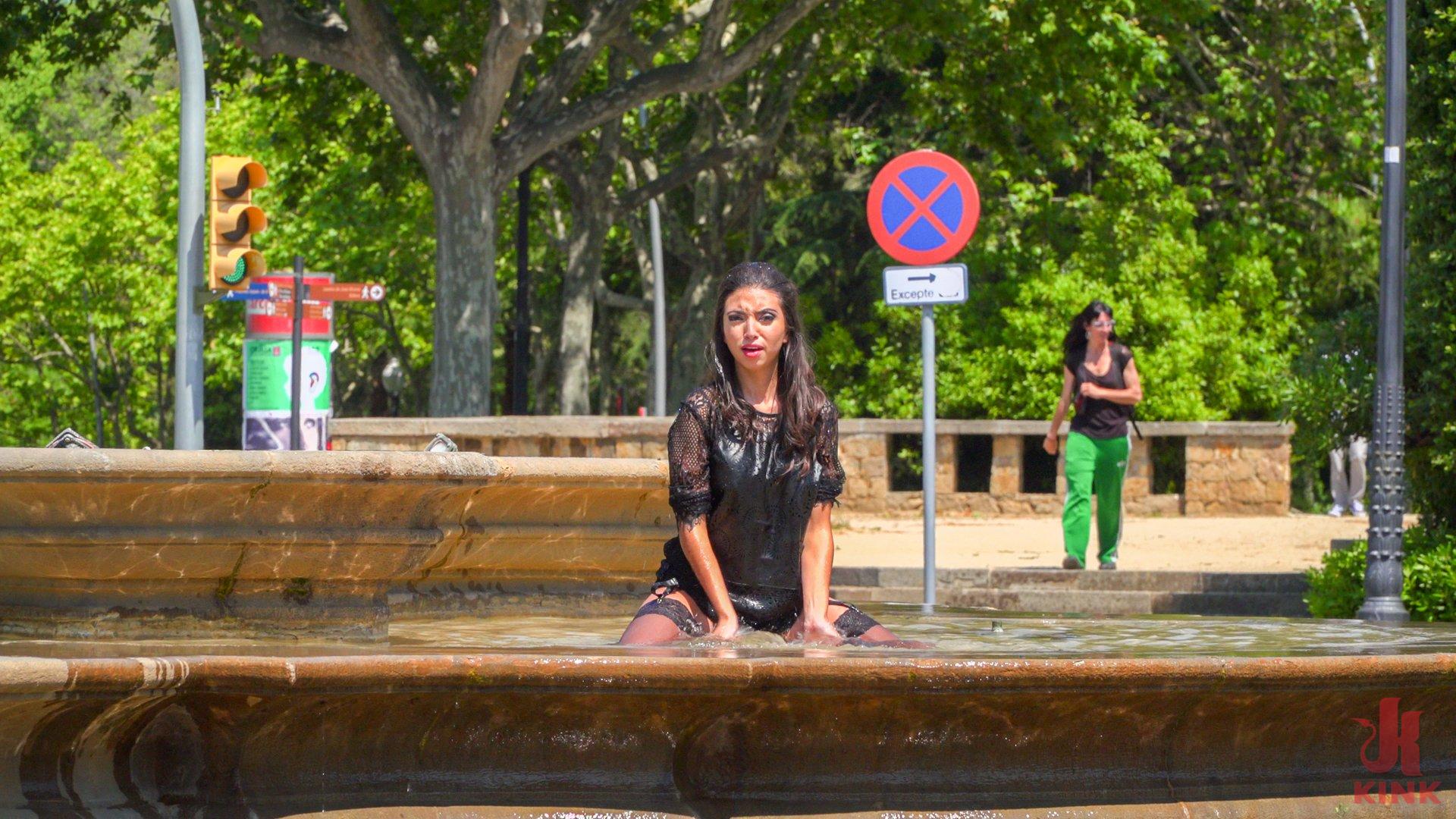 Photo number 12 from Spanish Slut Frida Sante Fucked Outdoors shot for Public Disgrace on Kink.com. Featuring Steve Holmes, Pablo Ferrari, Melody Petite and Frida Sante in hardcore BDSM & Fetish porn.