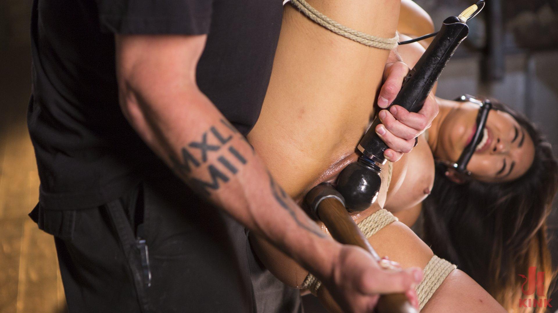 Photo number 11 from Brutal Hair Suspension, Grueling Bondage, Torment, and Orgasms!!! shot for Hogtied on Kink.com. Featuring Mia Little and The Pope in hardcore BDSM & Fetish porn.