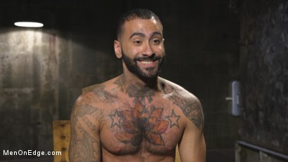 Photo number 14 from Leather Hunk Edged in Chains shot for Men On Edge on Kink.com. Featuring Rikk York in hardcore BDSM & Fetish porn.