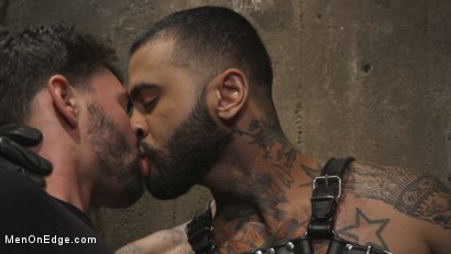 Photo number 1 from Leather Hunk Edged in Chains shot for Men On Edge on Kink.com. Featuring Rikk York in hardcore BDSM & Fetish porn.