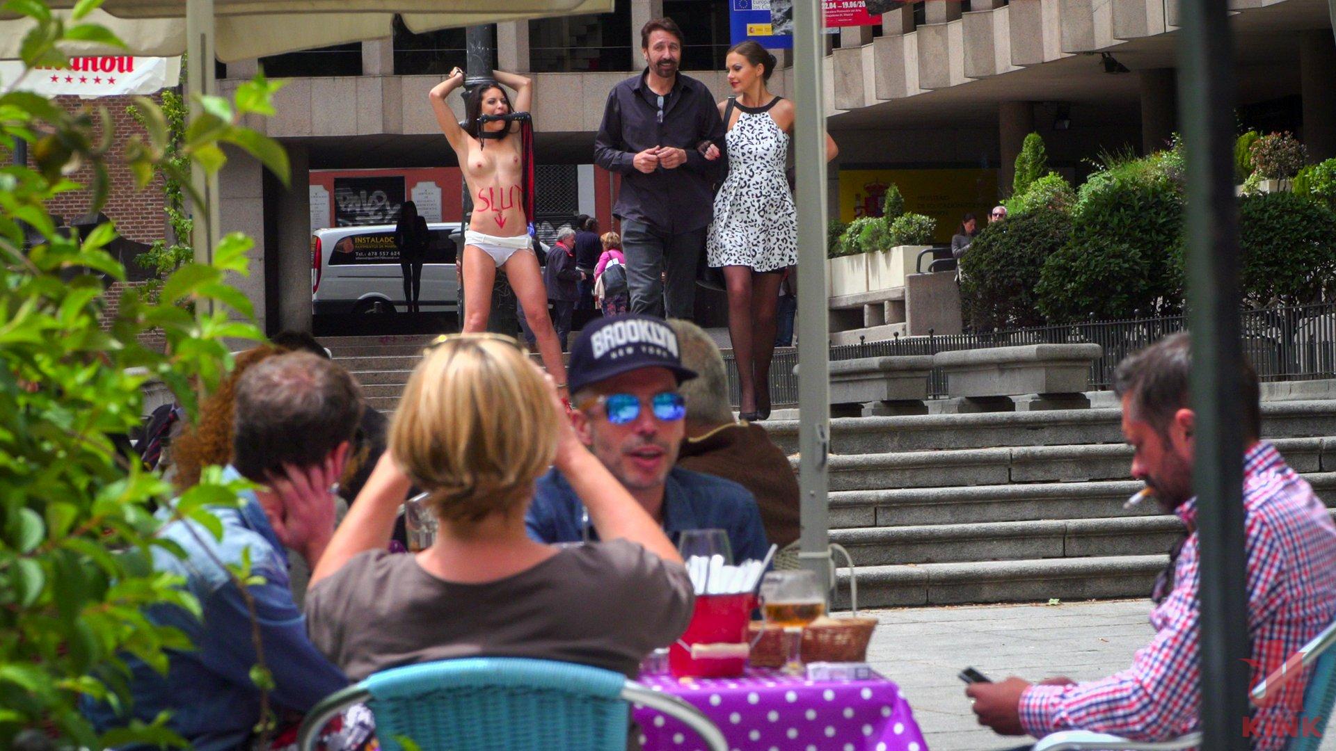 Photo number 11 from Rope Bondage Slut Loves to be Tied Up in Public shot for Public Disgrace on Kink.com. Featuring Steve Holmes, Antonio Ross, Carolina Abril and Tina Kay in hardcore BDSM & Fetish porn.