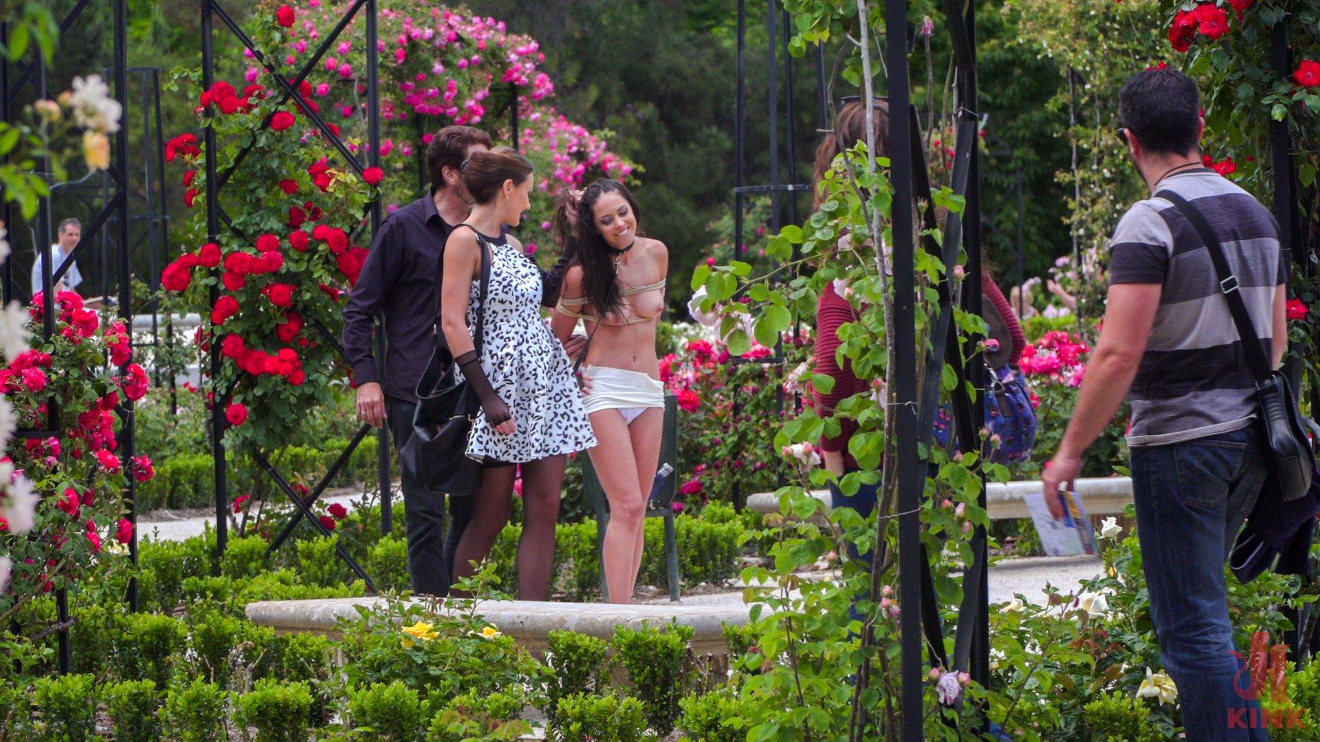 Photo number 3 from Rope Bondage Slut Loves to be Tied Up in Public shot for Public Disgrace on Kink.com. Featuring Steve Holmes, Antonio Ross, Carolina Abril and Tina Kay in hardcore BDSM & Fetish porn.