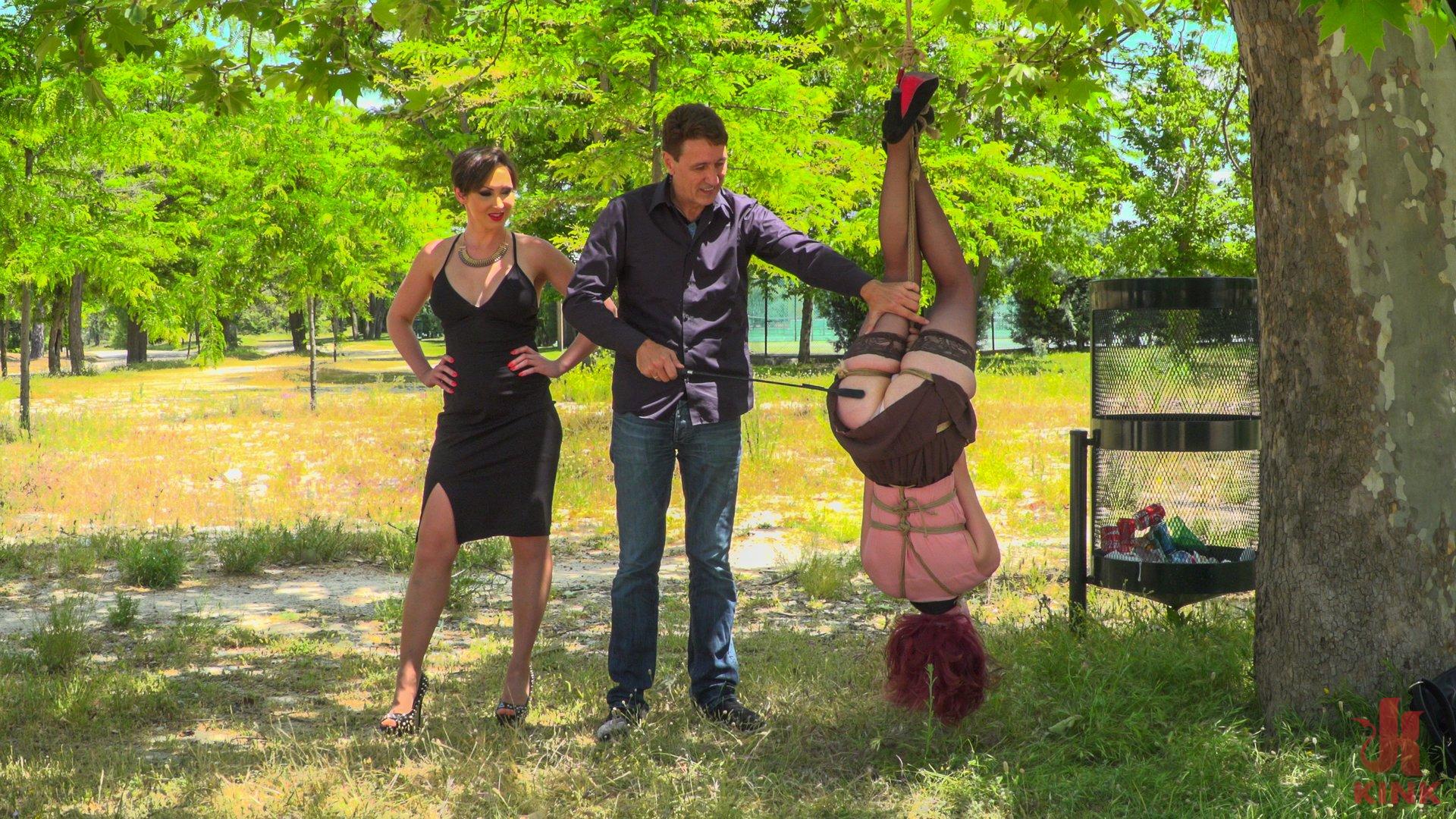 Photo number 0 from Pain Slut Rija Mae Fully Disgraced shot for Public Disgrace on Kink.com. Featuring Steve Holmes, Yasmin Scott, Kendo Ortiz and Rija Mae in hardcore BDSM & Fetish porn.