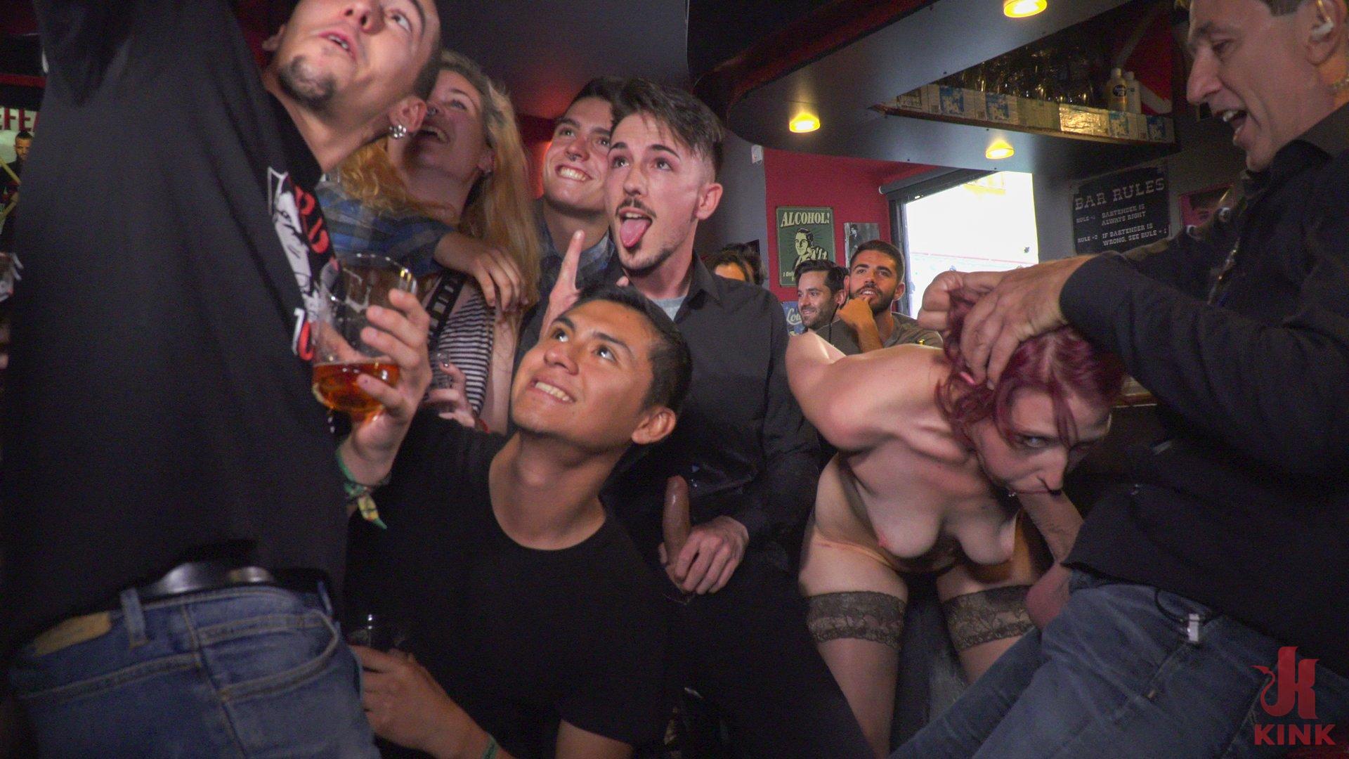 Photo number 9 from Pain Slut Rija Mae Fully Disgraced shot for Public Disgrace on Kink.com. Featuring Steve Holmes, Yasmin Scott, Kendo Ortiz and Rija Mae in hardcore BDSM & Fetish porn.