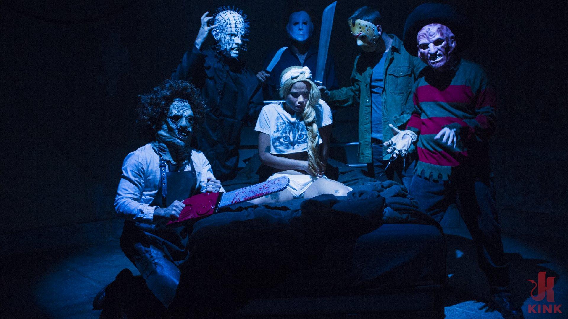 Photo number 1 from The Final Girl Gets Gangbanged! shot for Hardcore Gangbang on Kink.com. Featuring Jessica Creepshow, Will Havoc, Gage Sin, Tommy Pistol, Lance Hart and Mickey Mod in hardcore BDSM & Fetish porn.