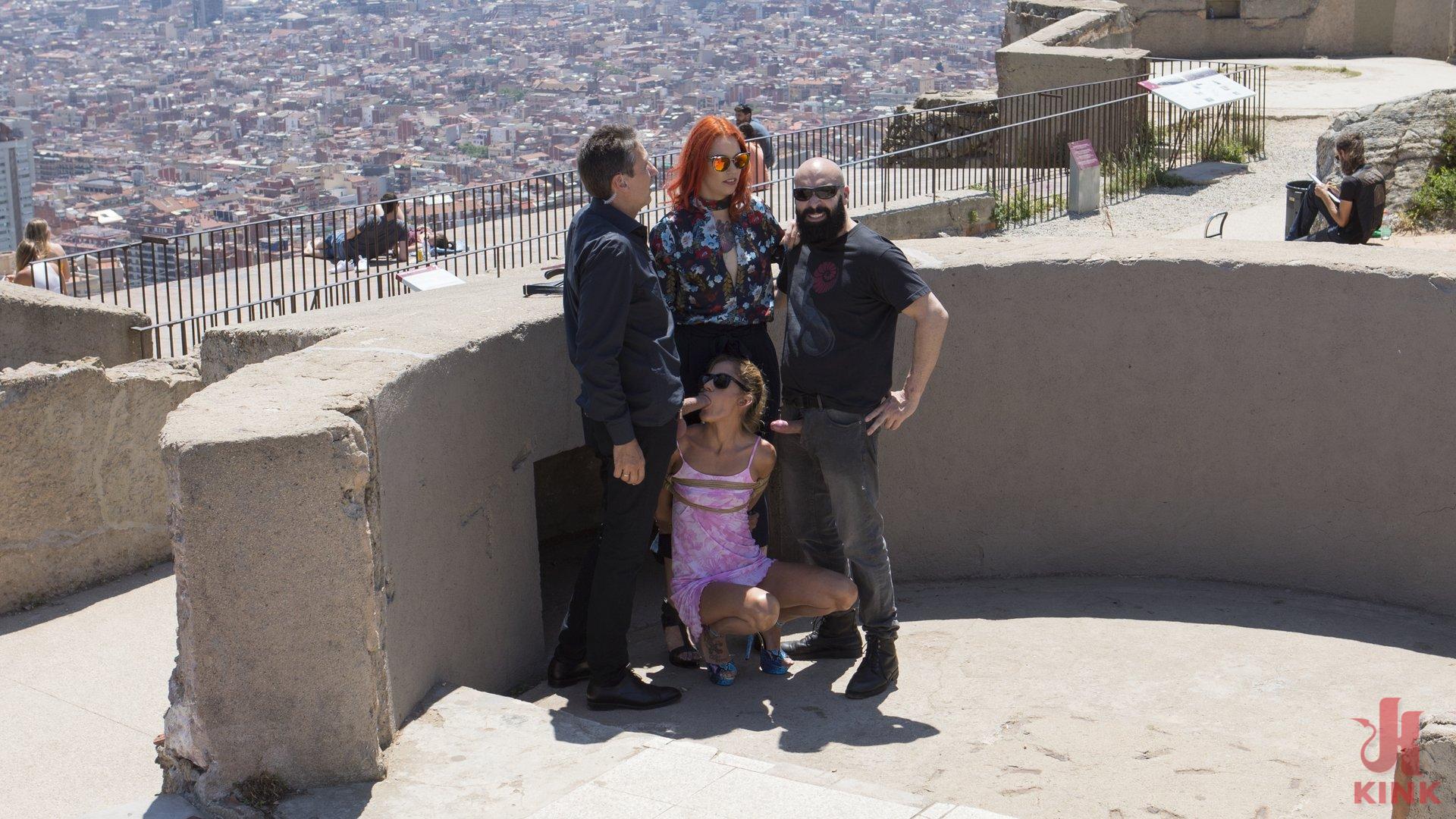 Photo number 1 from Petite Shy Latina Gabriela Flores' First Public Fucking shot for Public Disgrace on Kink.com. Featuring Steve Holmes, Gabriela Flores, Max Cortes and Silvia Rubi in hardcore BDSM & Fetish porn.