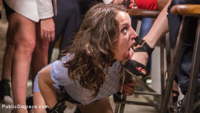 Photo number 9 from The Public Fuck Toy of Barcelona shot for Public Disgrace on Kink.com. Featuring Steve Holmes, Liz Rainbow, Max Cortes and Amber Deen in hardcore BDSM & Fetish porn.