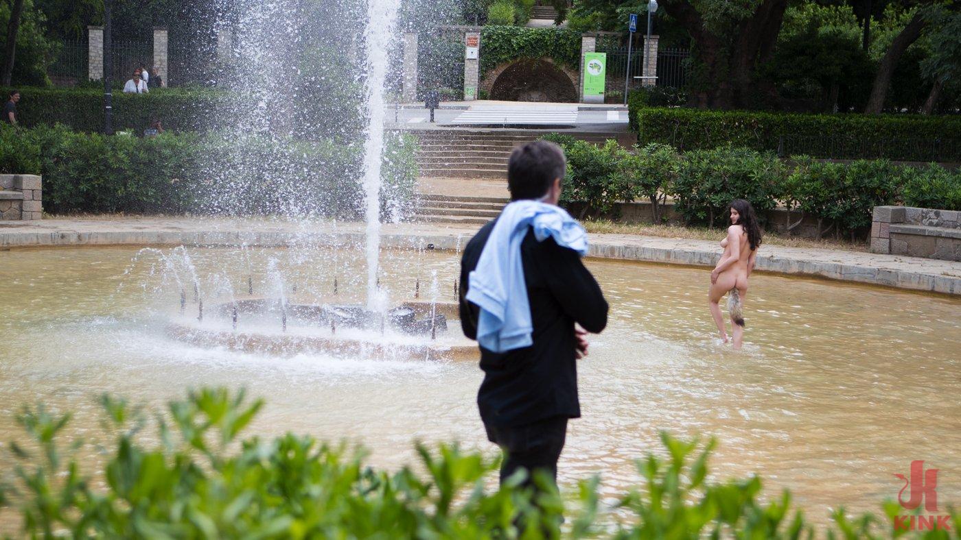 Photo number 4 from Young Whore Francesca DiCaprio Shamed, Tied-Up, and Fucked in Public! shot for Public Disgrace on Kink.com. Featuring Steve Holmes, Francesca DiCaprio, Max Cortes and Silvia Rubi in hardcore BDSM & Fetish porn.