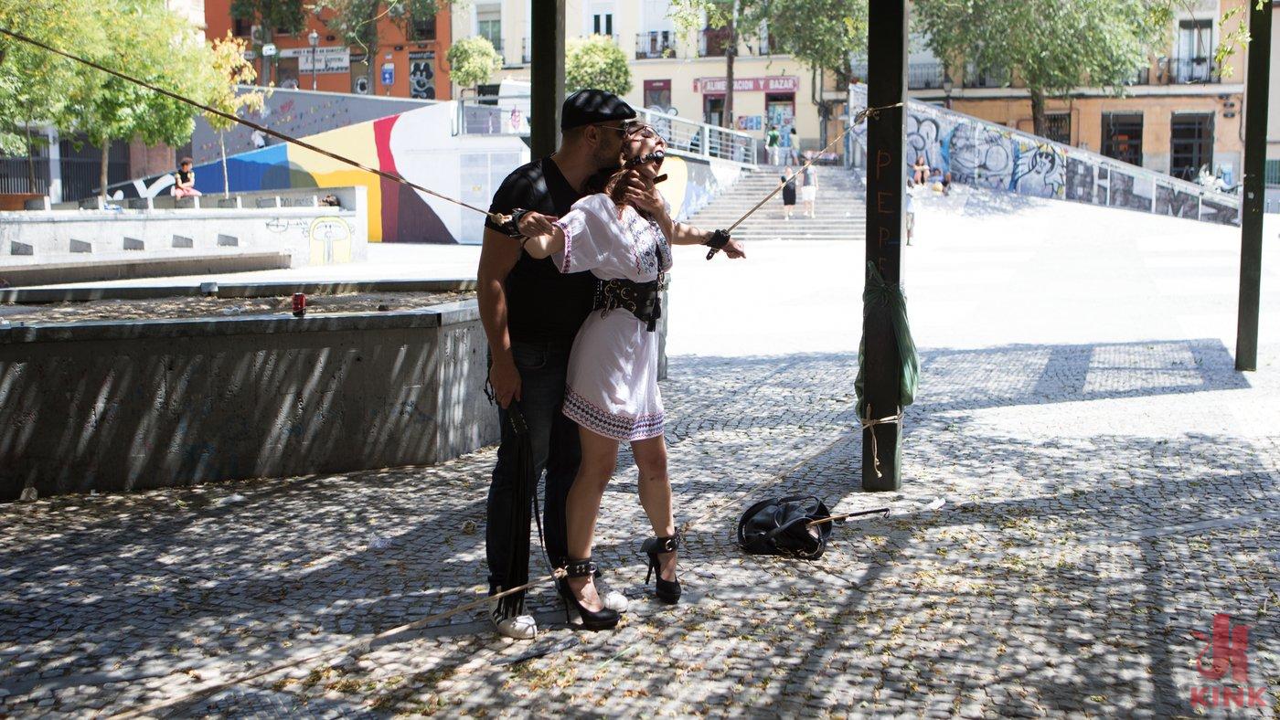 Photo number 3 from Public Shame Slut Zenda Sexy Disgraced, Tickled, and Fucked by a Crowd shot for Public Disgrace on Kink.com. Featuring Steve Holmes, Antonio Ross and Zenda Sexy in hardcore BDSM & Fetish porn.