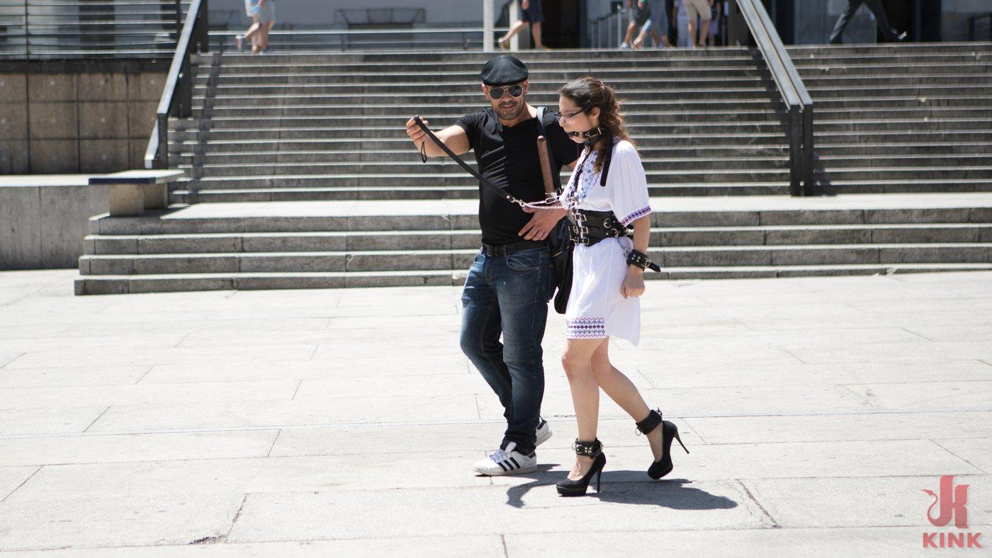 Photo number 4 from Public Shame Slut Zenda Sexy Disgraced, Tickled, and Fucked by a Crowd shot for Public Disgrace on Kink.com. Featuring Steve Holmes, Antonio Ross and Zenda Sexy in hardcore BDSM & Fetish porn.