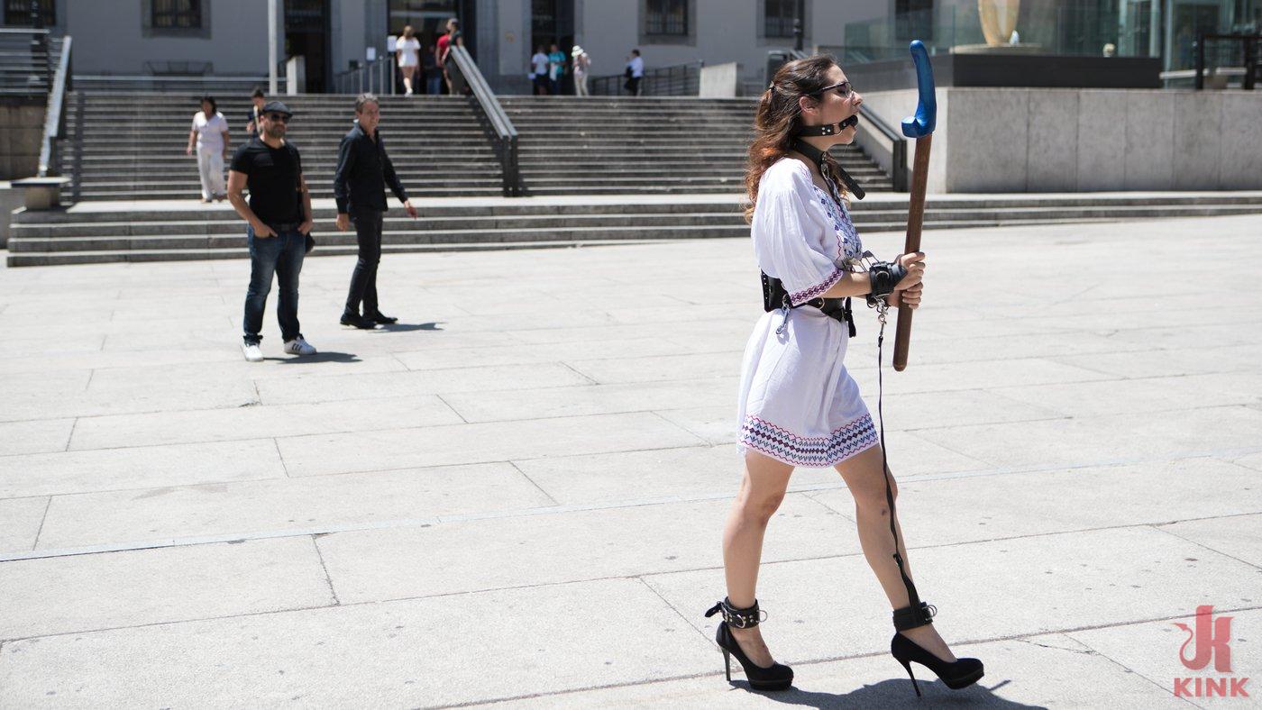 Photo number 5 from Public Shame Slut Zenda Sexy Disgraced, Tickled, and Fucked by a Crowd shot for Public Disgrace on Kink.com. Featuring Steve Holmes, Antonio Ross and Zenda Sexy in hardcore BDSM & Fetish porn.