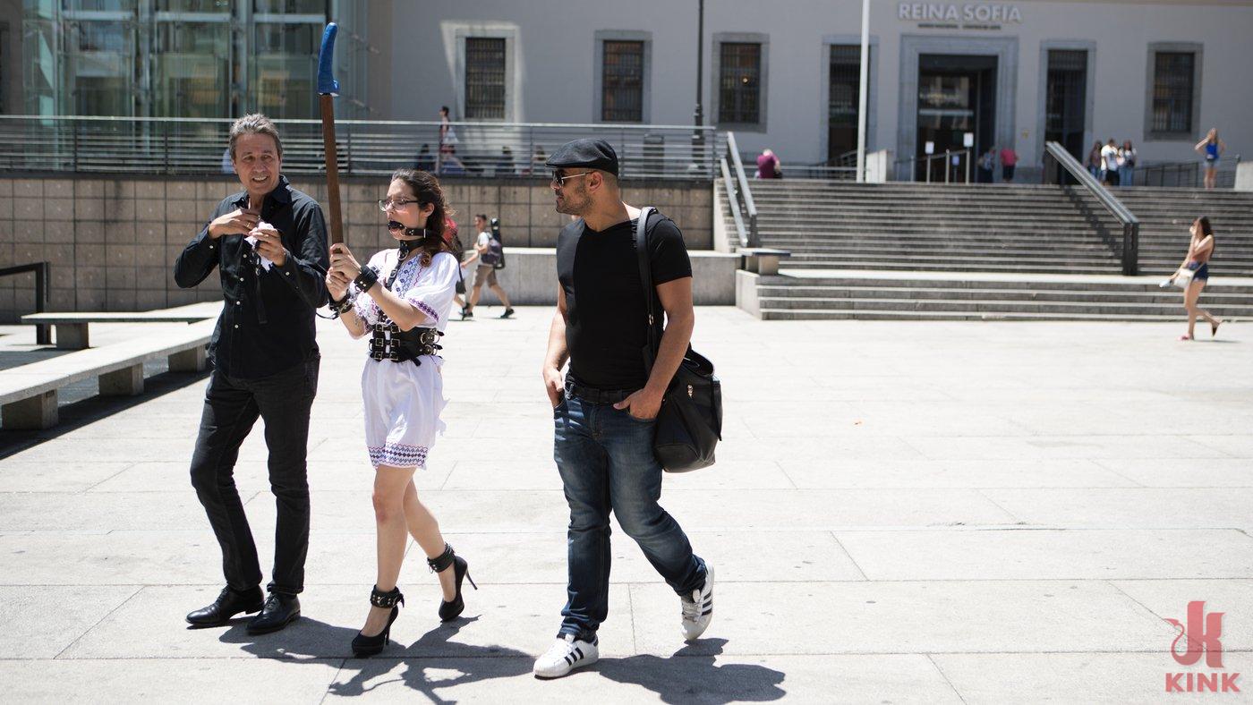 Photo number 6 from Public Shame Slut Zenda Sexy Disgraced, Tickled, and Fucked by a Crowd shot for Public Disgrace on Kink.com. Featuring Steve Holmes, Antonio Ross and Zenda Sexy in hardcore BDSM & Fetish porn.