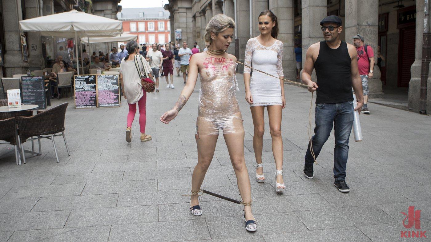 Photo number 3 from Attention Whore Yunno X Humilated, Punished, and Gang Fucked in Public shot for Public Disgrace on Kink.com. Featuring Steve Holmes, Antonio Ross, Tina Kay and Yunno X in hardcore BDSM & Fetish porn.