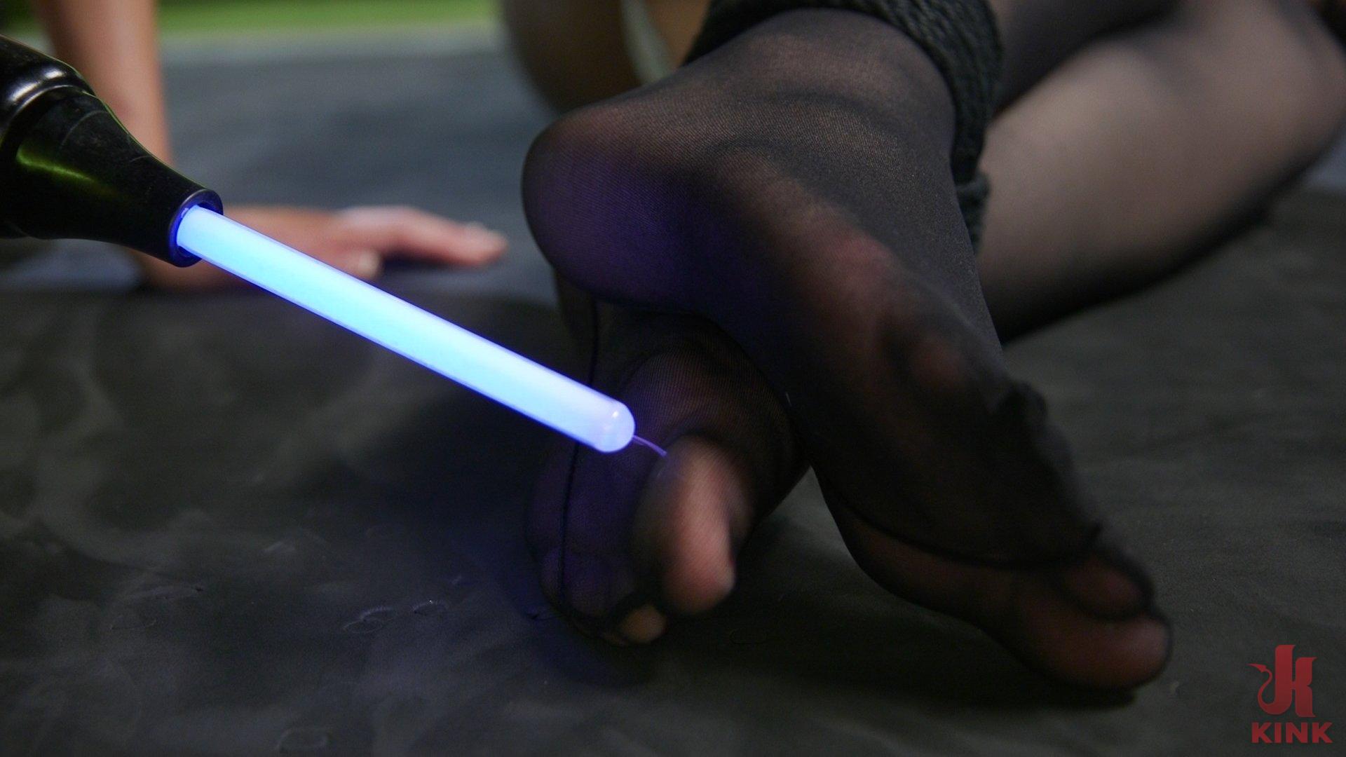 Photo number 4 from Natural Born Electroslut: 1st Porn Shoot EVER for Blonde Bombshell shot for Electrosluts on Kink.com. Featuring Mona Wales and Hadley Viscara in hardcore BDSM & Fetish porn.