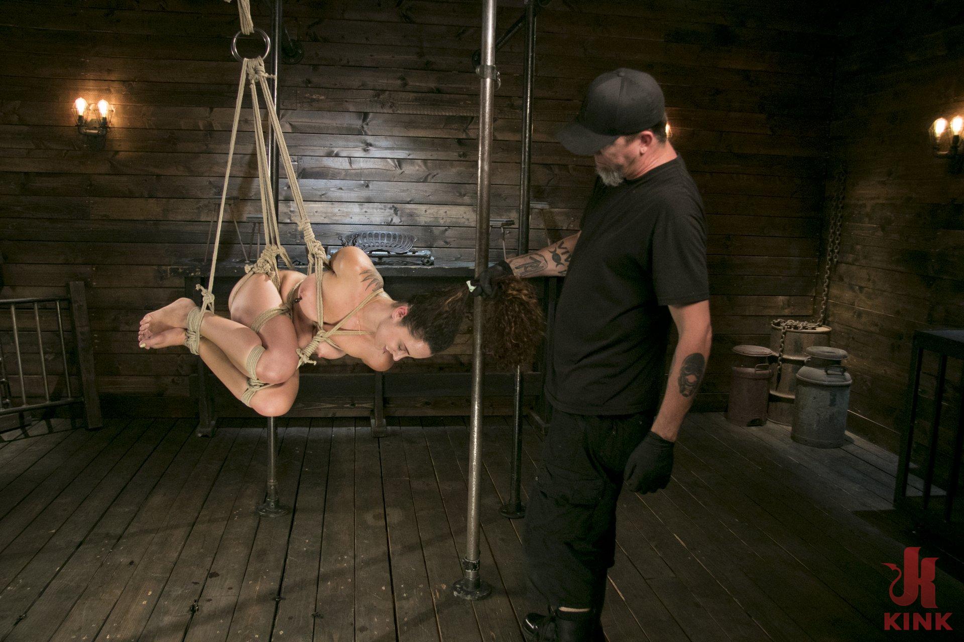 Photo number 3 from Masochistic Pain Slut is Sadistically Dominated in Extreme Bondage shot for Hogtied on Kink.com. Featuring Roxanne Rae and The Pope in hardcore BDSM & Fetish porn.