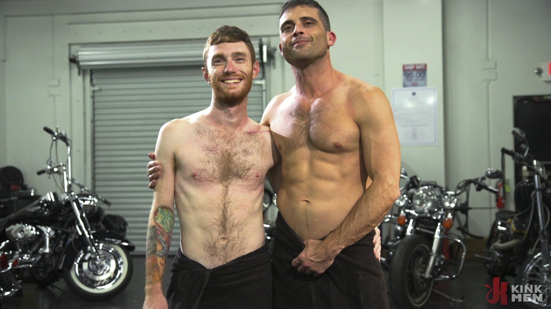 Photo number 14 from Hot biker stud captures a hung ginger and mercilessly fucks his hole shot for Bound Gods on Kink.com. Featuring Lance Hart and Seamus O'Reilly in hardcore BDSM & Fetish porn.