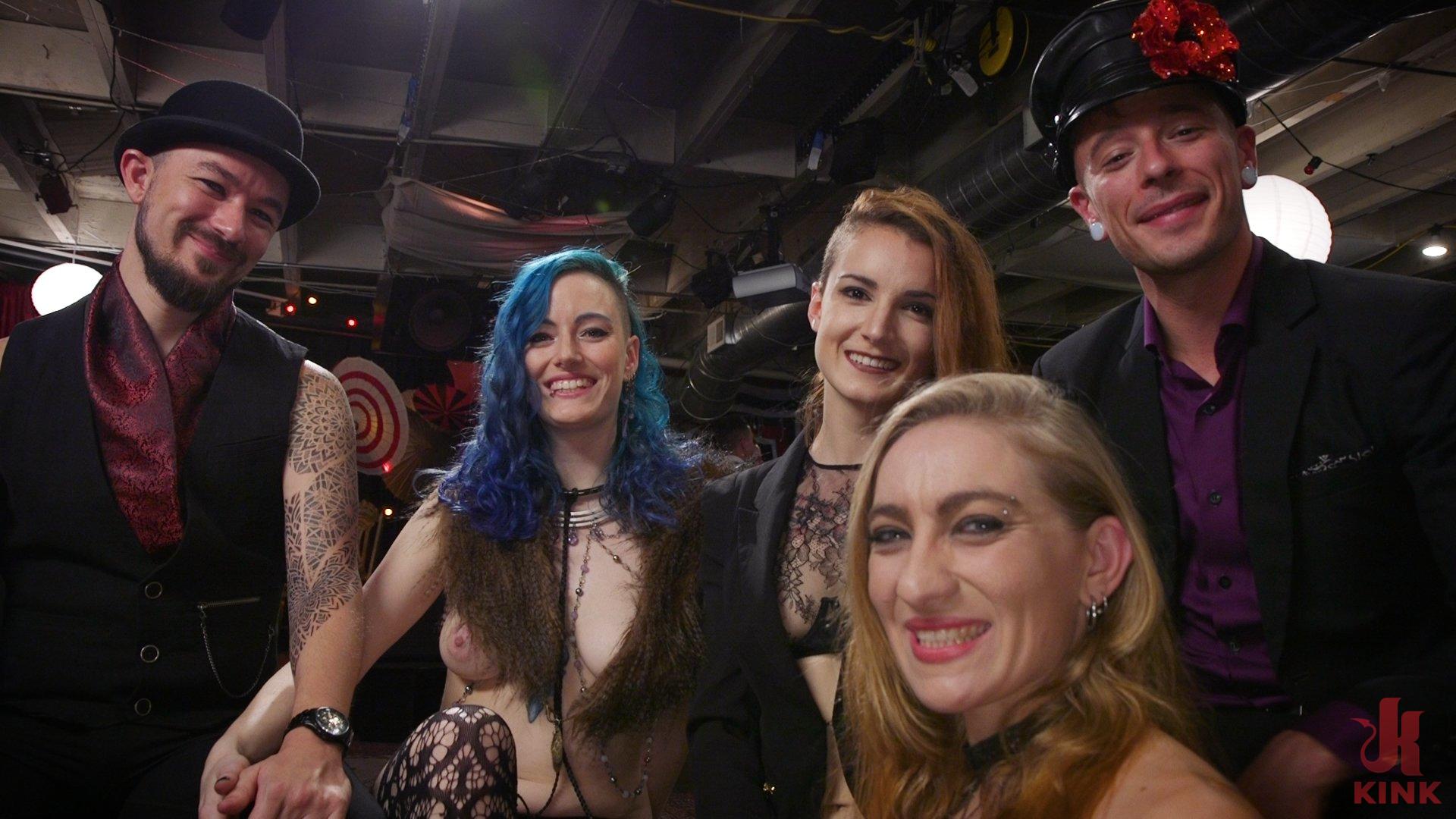 Photo number 20 from The Upper Floor Returns With a Squirting Slave Fuck Fest shot for The Upper Floor on Kink.com. Featuring Aiden Starr, Kira Noir, Melissa Moore and Owen Gray in hardcore BDSM & Fetish porn.