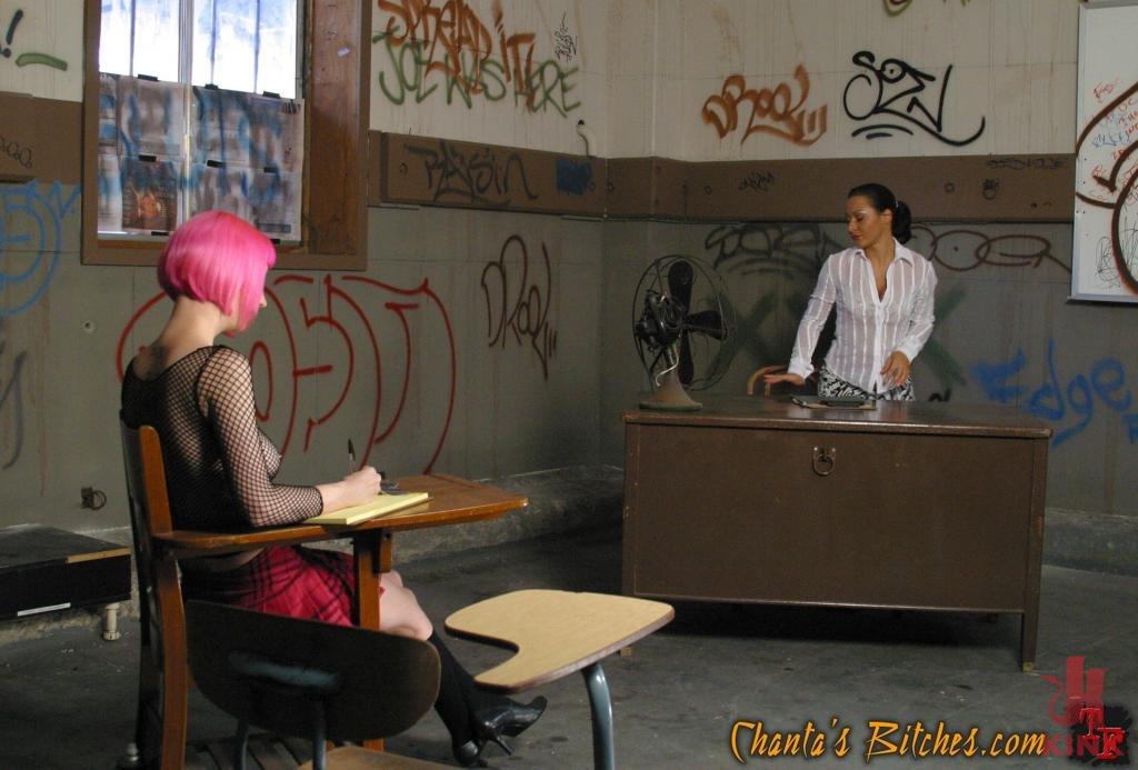 Photo number 1 from Letterhead Cherry Torn Gets Caught Tagging shot for Chanta's Bitches on Kink.com. Featuring Cherry Torn and Sandra Romain in hardcore BDSM & Fetish porn.