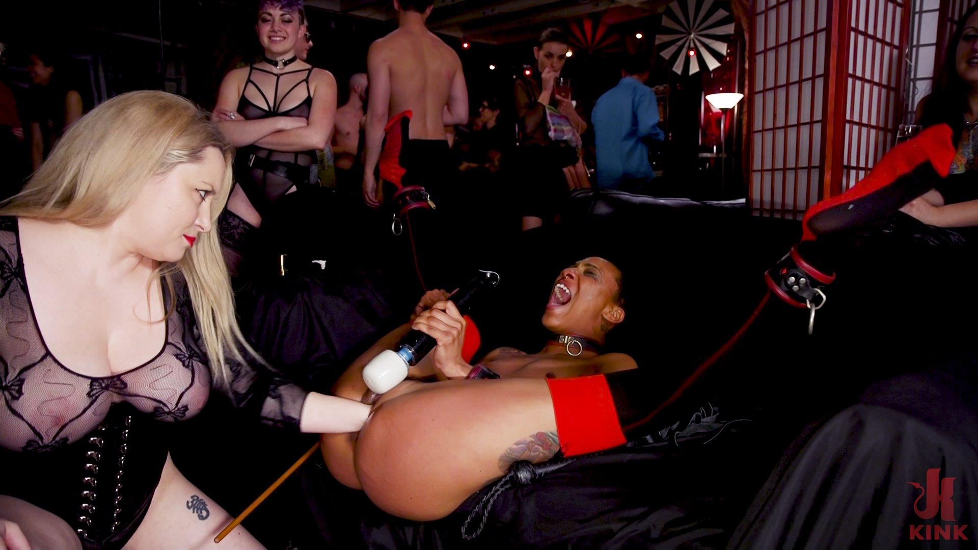 Photo number 2 from Masochistic Anal Sluts Love It All at the BDSM Ball shot for The Upper Floor on Kink.com. Featuring Aiden Starr, Owen Gray, Maya Kendrick and Nikki Darling in hardcore BDSM & Fetish porn.