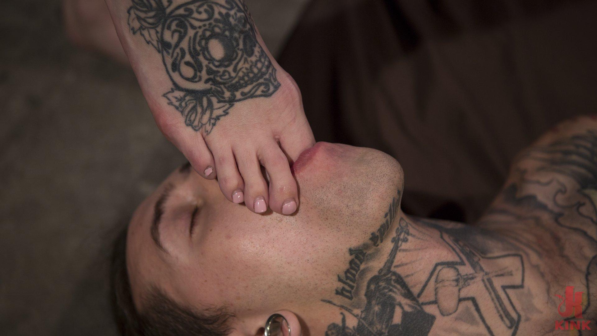 Photo number 2 from Casey Kisses Teases and Fucks Submissive Slut Ruckus shot for Kink Trans on Kink.com. Featuring Casey Kisses and Ruckus in hardcore BDSM & Fetish porn.