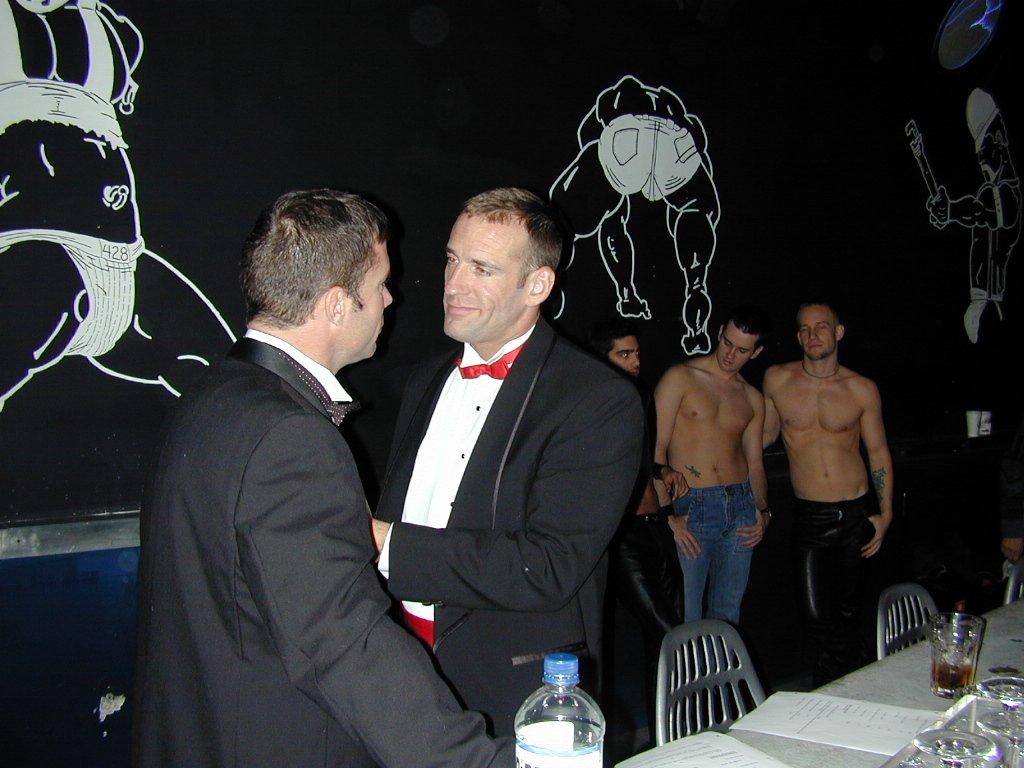 Photo number 21 from Masters & Slaves 1: Two Masters Meet shot for Bound And Gagged on Kink.com. Featuring Jason Branch and Steve Ross in hardcore BDSM & Fetish porn.