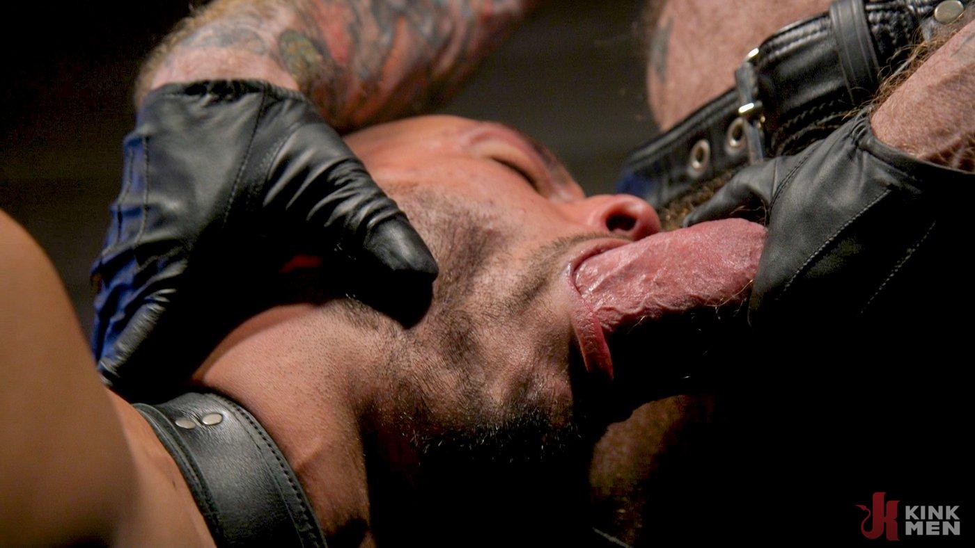 Photo number 13 from Muscular Leather Daddy Smokes Cigars & Brutally Fucks Submissive Boy shot for Bound Gods on Kink.com. Featuring Jack Dixon and Chance Summerlin in hardcore BDSM & Fetish porn.