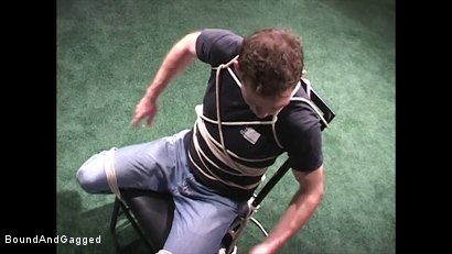 Photo number 9 from Mario's Boy: Now Get Loose..or Else shot for Bound And Gagged on Kink.com. Featuring Sean Patrick, Doug Jeffries and Mario Ortiz in hardcore BDSM & Fetish porn.