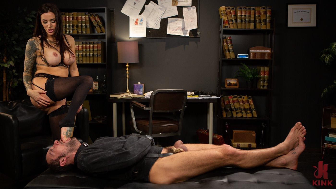 Photo number 9 from Divine Therapy: Gia DiMarco Uses Unconventional Procedures to Punish shot for Divine Bitches on Kink.com. Featuring Gia DiMarco and DJ in hardcore BDSM & Fetish porn.