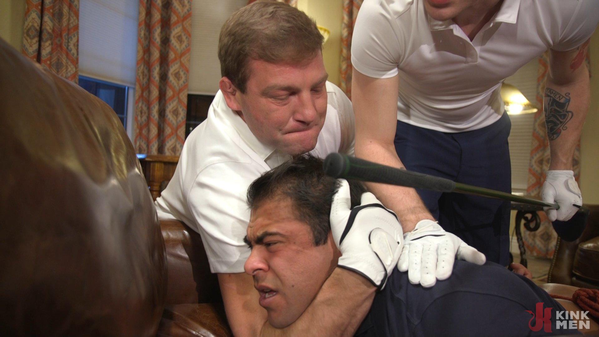 Photo number 14 from Valentine's Visitors: Draven Navarro Gets Whipped and DP'd shot for Bound Gods on Kink.com. Featuring Colby Jansen, Draven Navarro and Sebastian Keys in hardcore BDSM & Fetish porn.