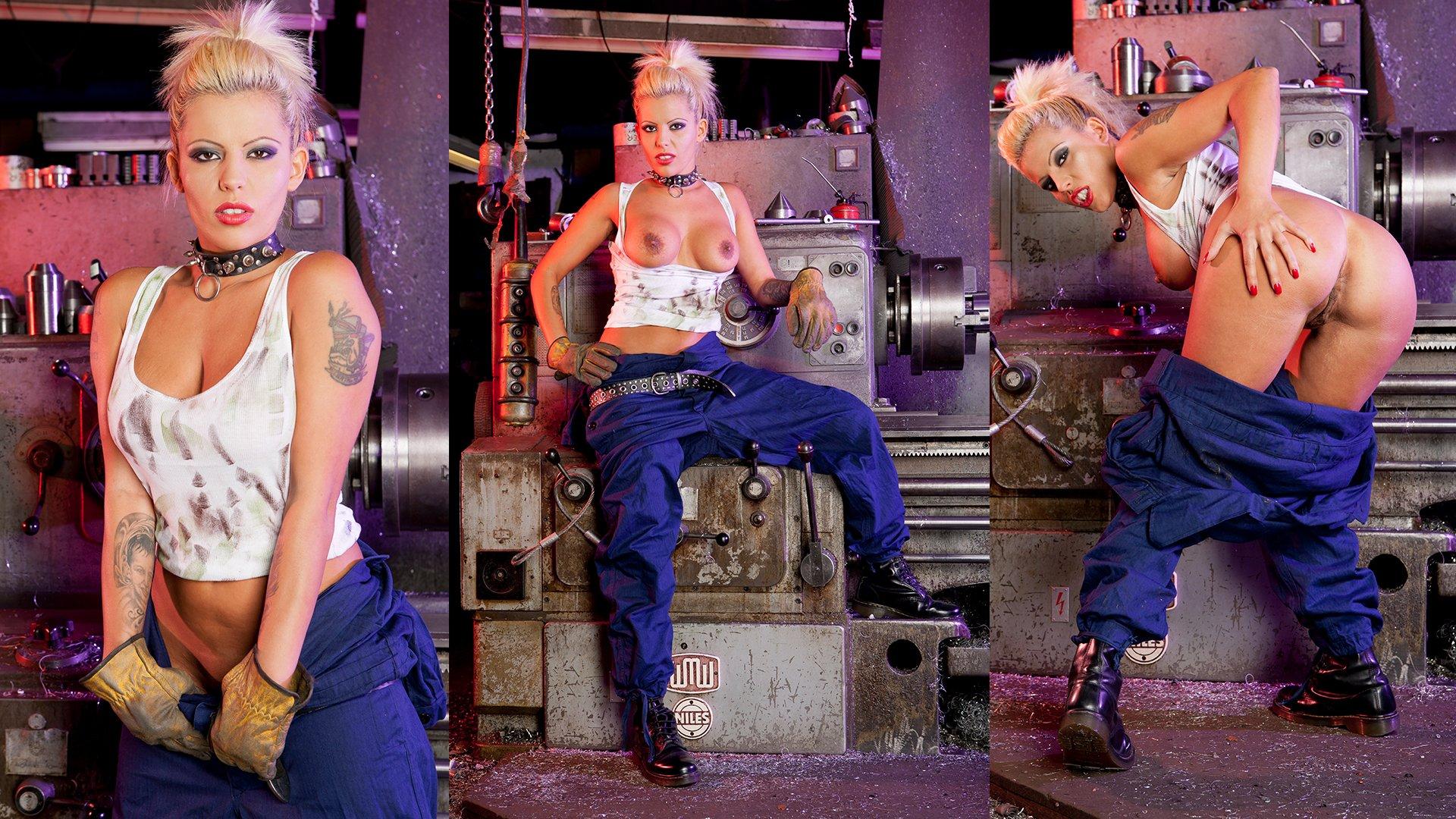 Photo number 7 from Factory Workers Bonus shot for Harmony Fetish on Kink.com. Featuring Rebecca More, Scarlet March, Danny D and Jay Snakes in hardcore BDSM & Fetish porn.