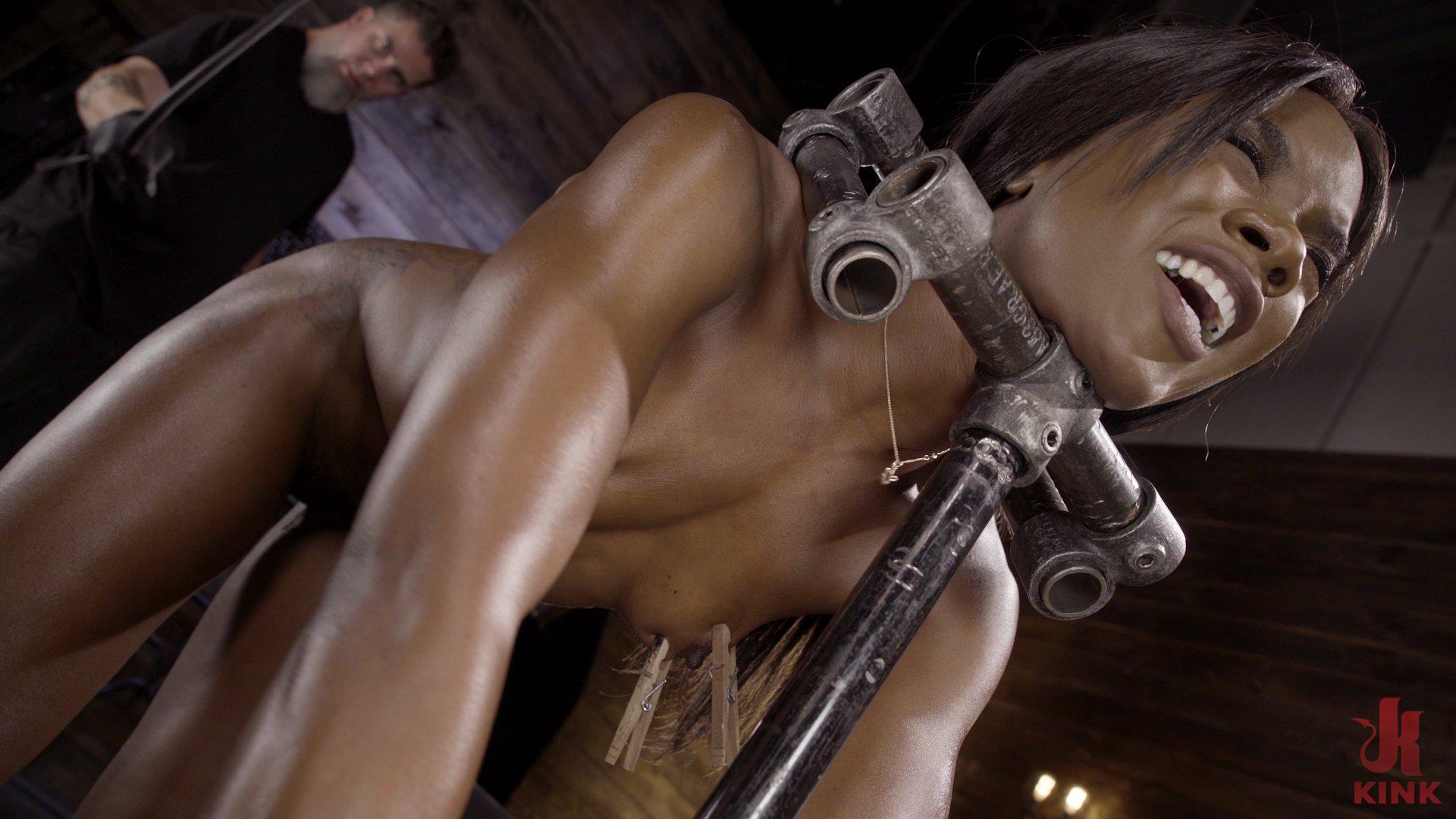 Photo number 7 from Sexy Slut Ana Foxxx Tormented in Steel Devices shot for Device Bondage on Kink.com. Featuring Ana Foxxx and The Pope in hardcore BDSM & Fetish porn.